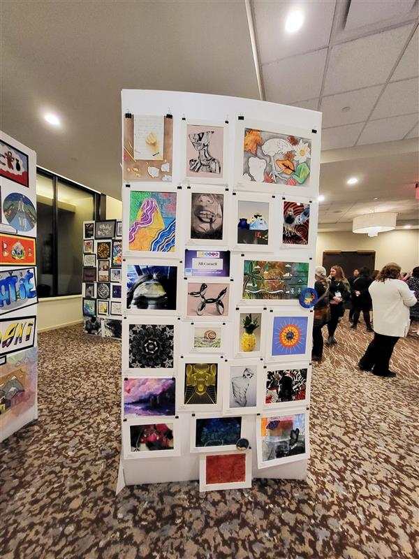 Conference display for Akron students